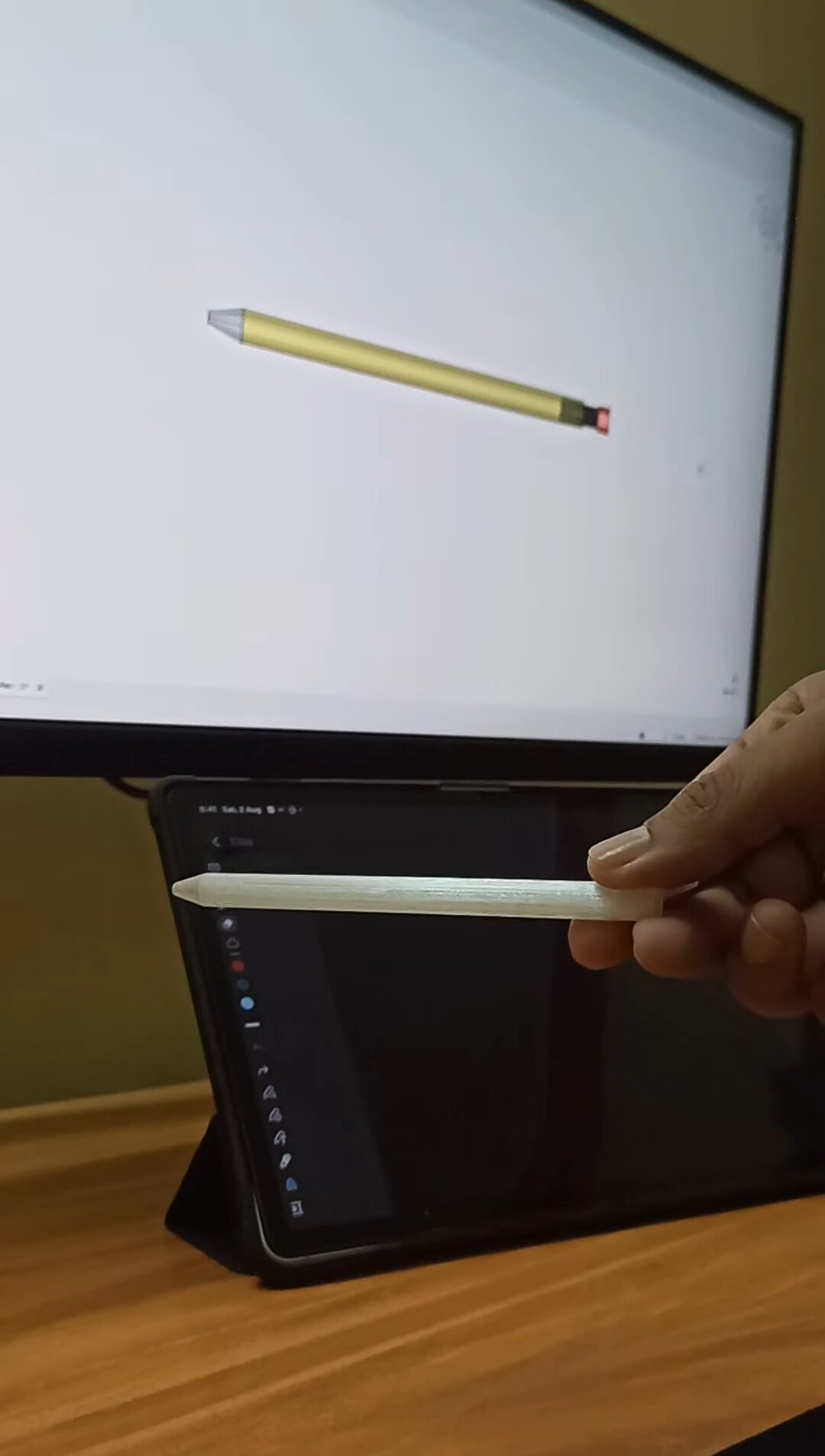 Designing Samsung S Pen body with FreeCAD