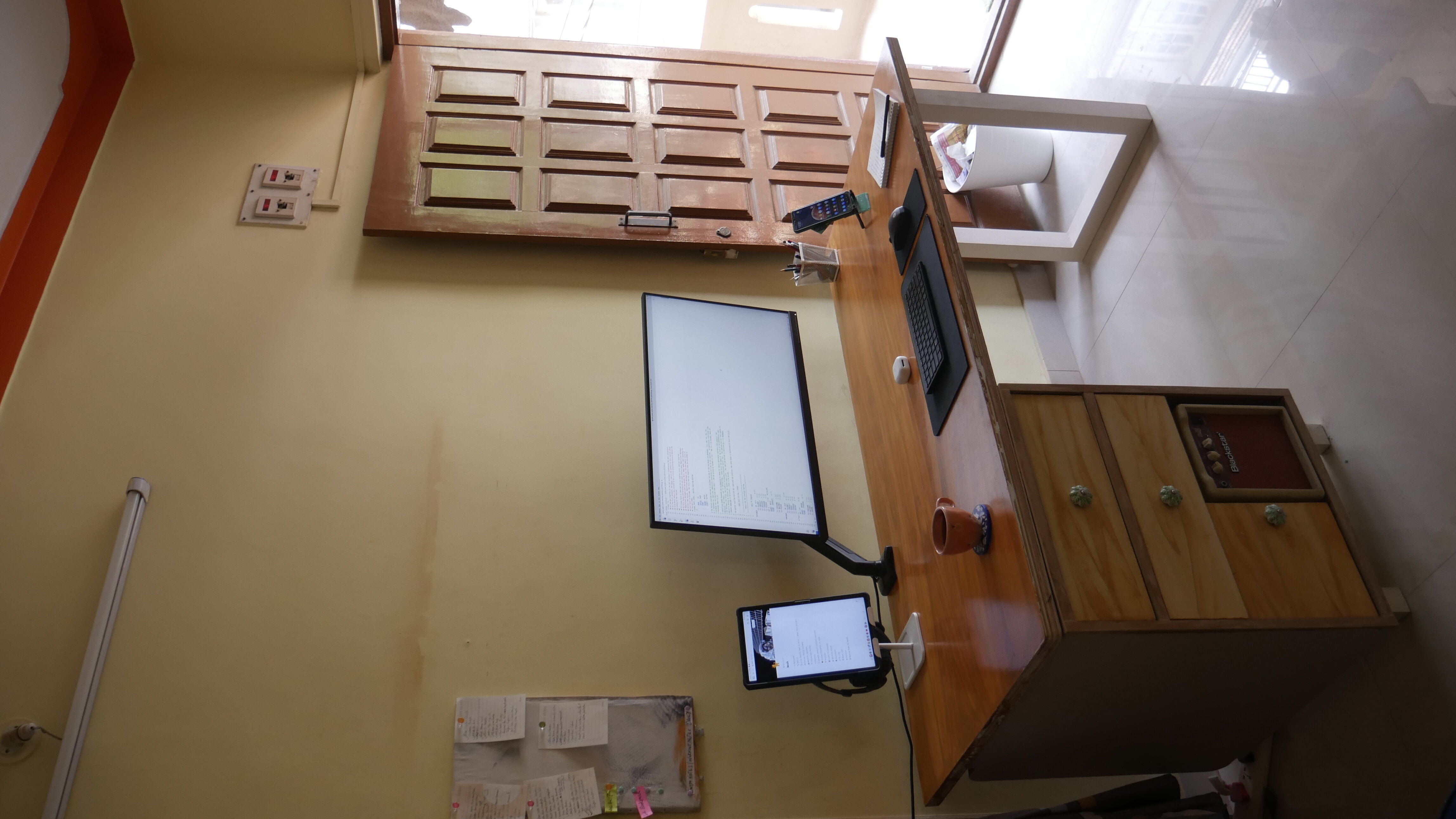 Plywood Workdesk & Cabinet